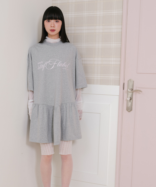 NICE GHOST CLUB(ナイスゴーストクラブ)の「FFATS SAILOR DRESS BIG BIG TEE_GREY(NG2GSUT590A)(Tシャツ/カットソー・レディース・グレー・SMALL/MEDIUM)」の2枚目の写真