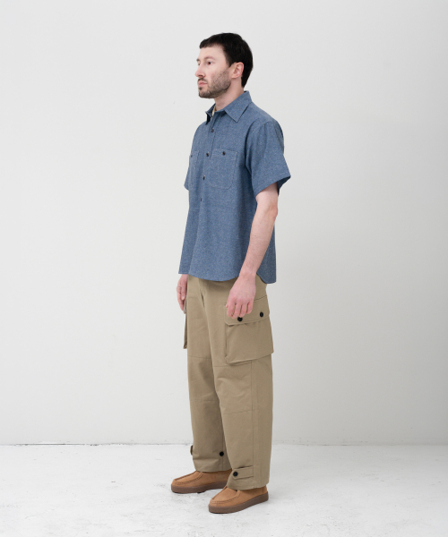 MANNERGRAM(マナーグラム)の「シャンブレーリネンワークシャツ(シャツ/ブラウス・メンズ・その他・95(M)/L/XL)」の3枚目の写真