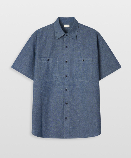 MANNERGRAM(マナーグラム)の「シャンブレーリネンワークシャツ(シャツ/ブラウス・メンズ・その他・95(M)/L/XL)」の6枚目の写真