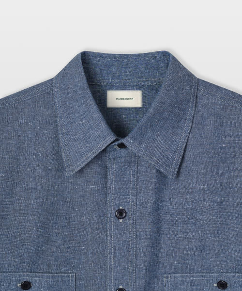 MANNERGRAM(マナーグラム)の「シャンブレーリネンワークシャツ(シャツ/ブラウス・メンズ・その他・95(M)/L/XL)」の8枚目の写真