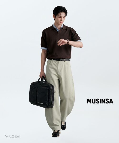 MUSINSA STANDARD（ムシンサスタンダード）の「ウォッシュドポプリン半袖クロップシャツ[スカイブルー]（シャツ/ブラウス・メンズ・その他・X-LARGE/2XL/SMALL/MEDIUM/LARGE）」の11枚目の写真