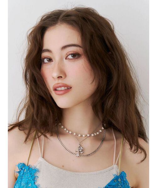 EVRIS（エヴリス）の「CROSS HEART CHAIN 3連 ネックレス（ネックレス・レディース・シルバー/ゴールド・FREE）」の10枚目の写真