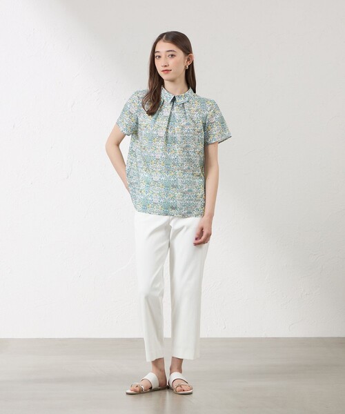 amaca（アマカ）の「【接触冷感･UV対策･吸水速乾】ドライオックス クロップドパンツ（その他パンツ・レディース・ブルー系その他4/ダークネイビー/オフホワイト/ブルー・40/36/38）」の5枚目の写真