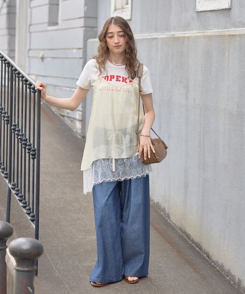 GEORGE'S(ジョージズ)の「レースキャミワンピース(ワンピース・レディース・イエロー/オフホワイト/ブラック・FREE)」の18枚目の写真