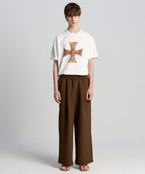 TENER(テネル)の「スタッズクロス半袖Tシャツホワイト(Tシャツ/カットソー・メンズ・その他・FREE)」の5枚目の写真