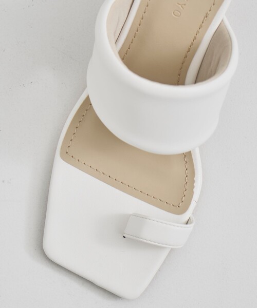 CITY TOKYO(シティトウキョウ)の「【CITY TOKYO/シティートウキョウ】Asymmetry Leather Sandal/アシンメトリーレザーサンダル(サンダル・レディース・ブラック/ホワイト/シルバー・1/2)」の13枚目の写真