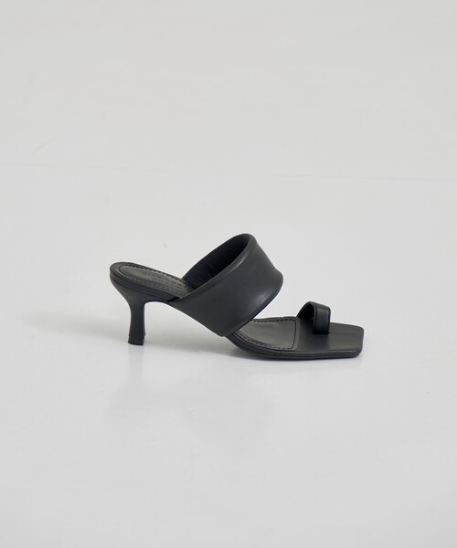CITY TOKYO(シティトウキョウ)の「【CITY TOKYO/シティートウキョウ】Asymmetry Leather Sandal/アシンメトリーレザーサンダル(サンダル・レディース・ブラック/ホワイト/シルバー・1/2)」の15枚目の写真