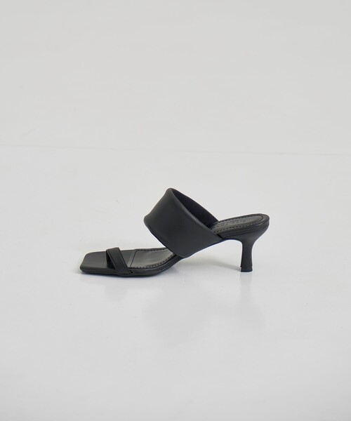 CITY TOKYO(シティトウキョウ)の「【CITY TOKYO/シティートウキョウ】Asymmetry Leather Sandal/アシンメトリーレザーサンダル(サンダル・レディース・ブラック/ホワイト/シルバー・1/2)」の17枚目の写真