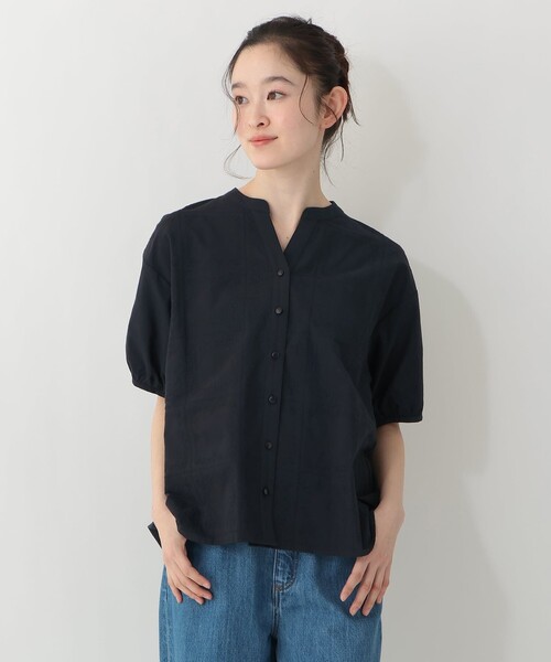 Afternoon Tea（アフタヌーンティー）の「刺繍スキッパープルオーバー（Tシャツ/カットソー・レディース・オフホワイト/ライトブルー/ネイビー・MEDIUM）」の3枚目の写真