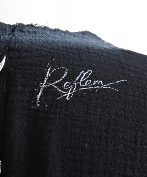 REFLEM(レフレム)の「『REFLEM/レフレム』ダブルガーゼダメージデザイントップス(Tシャツ/カットソー・レディース・ホワイト/ブラック・FREE)」の18枚目の写真