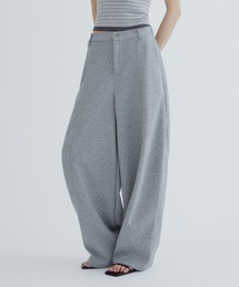 ANF.MUU（アンフムー）の「【再入荷】ベルトループ付きスウェットバレルレッグパンツ（スウェットパンツ）」