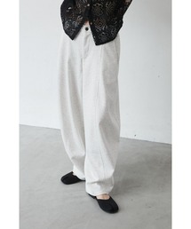 ANF.MUU（アンフムー）の「【再入荷】ベルトループ付きスウェットバレルレッグパンツ（スウェットパンツ）」