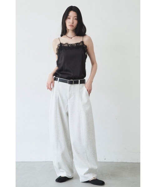 ANF.MUU(アンフムー)の「【再入荷】ベルトループ付きスウェットバレルレッグパンツ(スウェットパンツ・レディース・ライトグレー/ブラック/グレー・FREE)」の16枚目の写真