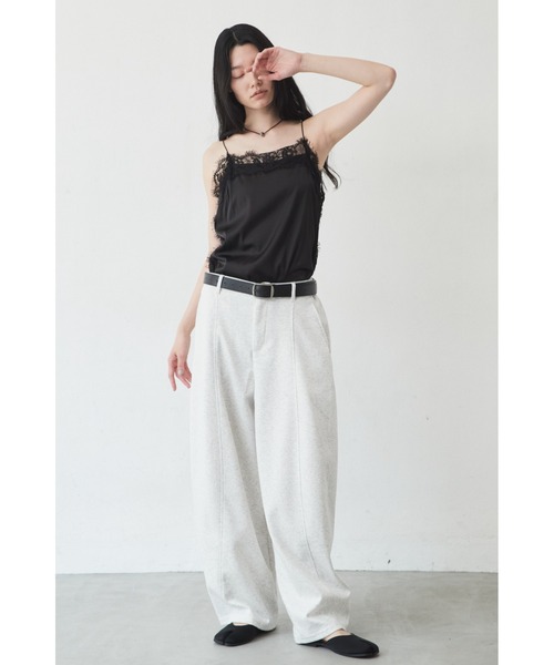 ANF.MUU(アンフムー)の「【再入荷】ベルトループ付きスウェットバレルレッグパンツ(スウェットパンツ・レディース・ライトグレー/ブラック/グレー・FREE)」の17枚目の写真