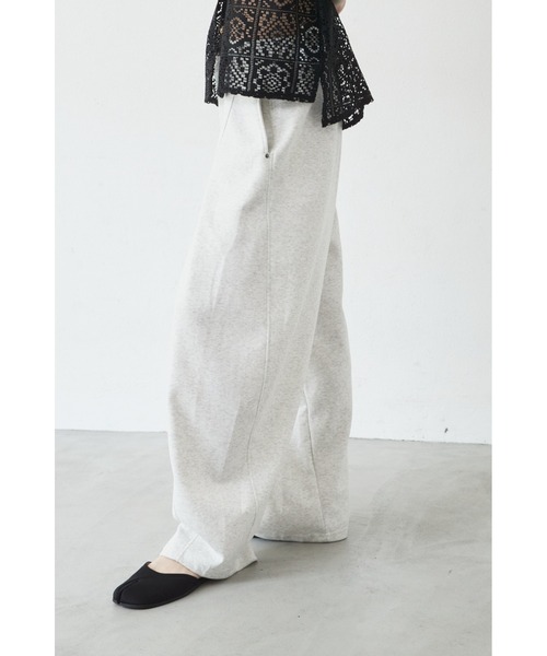 ANF.MUU(アンフムー)の「【再入荷】ベルトループ付きスウェットバレルレッグパンツ(スウェットパンツ・レディース・ライトグレー/ブラック/グレー・FREE)」の12枚目の写真