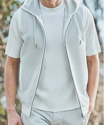 g-stage（ジーステージ）の「【JN】【it】【g-stage】ウェーブボーダージャガードフーデッドベスト（ベスト）」