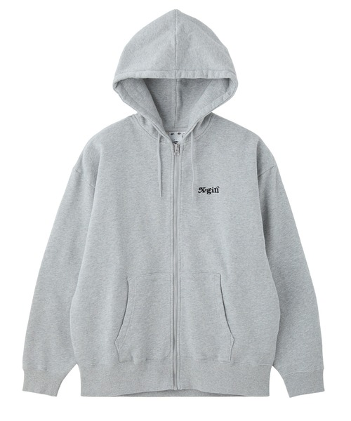 X-girl(エックスガール)の「BRUSHED COLLAGE GRAPHIC FACE PATCH ZIP UP SWEAT HOODIE(パーカー・レディース・アッシュ/ブラック/ブラウン・M/S)」の10枚目の写真