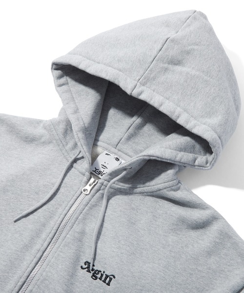 X-girl(エックスガール)の「BRUSHED COLLAGE GRAPHIC FACE PATCH ZIP UP SWEAT HOODIE(パーカー・レディース・アッシュ/ブラック/ブラウン・M/S)」の11枚目の写真