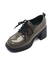 Rame レースアップヒールローファー7.5cm -UA9048 (2カラー)