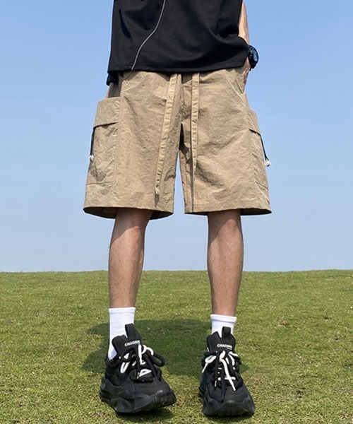 KELVIN(ケルヴァン)の「Utility Cargo Shorts ユーティリティカーゴショーツ(その他パンツ・メンズ・ブラック/ベージュ・MEDIUM/LARGE)」の9枚目の写真