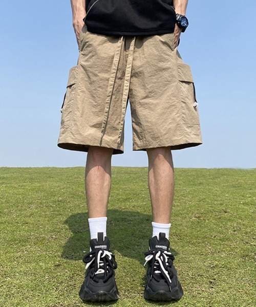 KELVIN(ケルヴァン)の「Utility Cargo Shorts ユーティリティカーゴショーツ(その他パンツ・メンズ・ブラック/ベージュ・MEDIUM/LARGE)」の11枚目の写真
