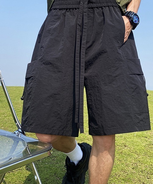 KELVIN(ケルヴァン)の「Utility Cargo Shorts ユーティリティカーゴショーツ(その他パンツ・メンズ・ブラック/ベージュ・MEDIUM/LARGE)」の14枚目の写真