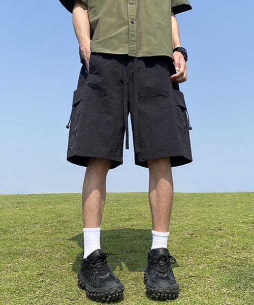 KELVIN(ケルヴァン)の「Utility Cargo Shorts ユーティリティカーゴショーツ(その他パンツ・メンズ・ブラック/ベージュ・MEDIUM/LARGE)」の16枚目の写真
