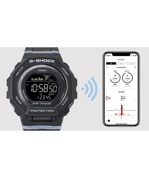 G-SHOCK(ジーショック)の「ステップトラッカー / GMD-B300-2JF(デジタル腕時計・レディース・ネイビー・FREE)」の4枚目の写真