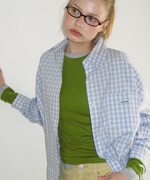 RONRON(ロンロン)の「SOFT MINI LABEL LONG SLEEVE OLIVE(Tシャツ/カットソー・レディース・その他・FREE)」の2枚目の写真