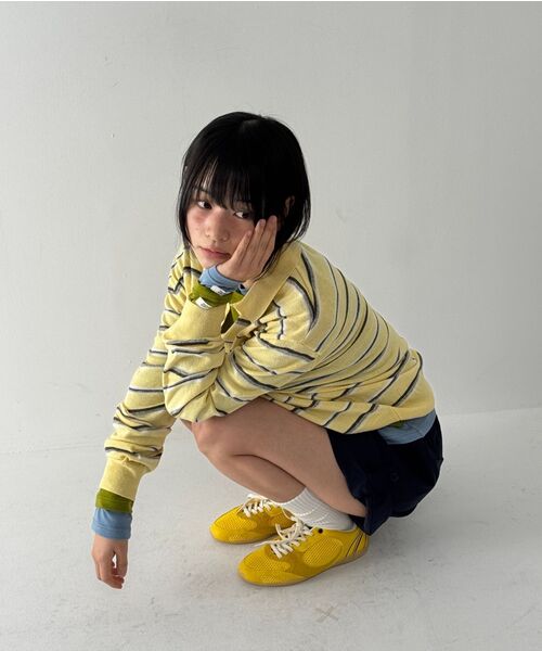 RONRON(ロンロン)の「SOFT MINI LABEL LONG SLEEVE OLIVE(Tシャツ/カットソー・レディース・その他・FREE)」の6枚目の写真