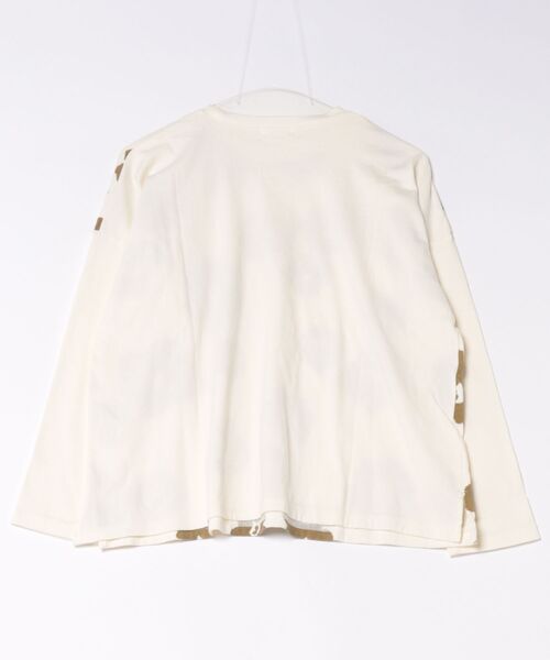 Plantation（プランテーション）の「(S)ファジーフラワーT  / S（Tシャツ/カットソー・レディース・オフホワイト/ブルー・M size）」の3枚目の写真