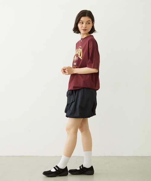 MILKFED.（ミルクフェド）の「EAGLE ARCH LOGO S/S TEE（Tシャツ/カットソー・レディース・オフホワイト/アッシュ/バーガンディー・L/M）」の21枚目の写真