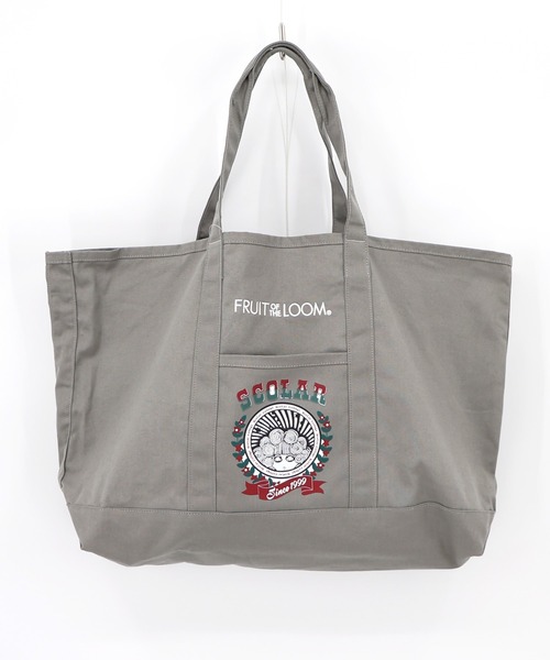 ScoLar(スカラー)の「662442:FRUIT OF THE LOOM×ScoLarコラボ トートバッグ(トートバッグ・レディース・ブラック/グレー/オフホワイト/イエロー/ネイビー/ピンク/グリーン・FREE)」の4枚目の写真