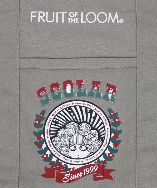 ScoLar(スカラー)の「662442:FRUIT OF THE LOOM×ScoLarコラボ トートバッグ(トートバッグ・レディース・ブラック/グレー/オフホワイト/イエロー/ネイビー/ピンク/グリーン・FREE)」の13枚目の写真