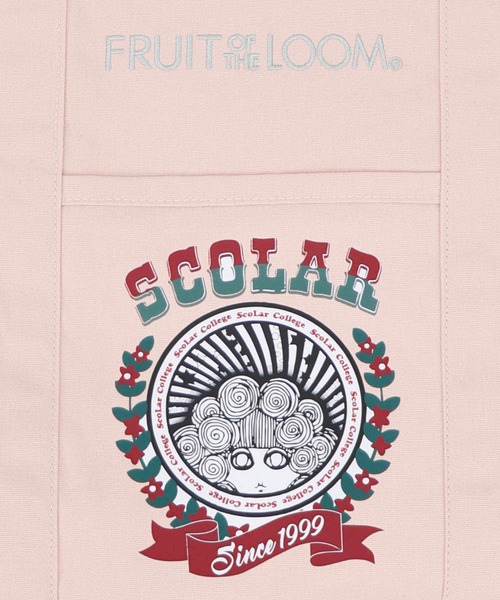 ScoLar(スカラー)の「662442:FRUIT OF THE LOOM×ScoLarコラボ トートバッグ(トートバッグ・レディース・ブラック/グレー/オフホワイト/イエロー/ネイビー/ピンク/グリーン・FREE)」の16枚目の写真