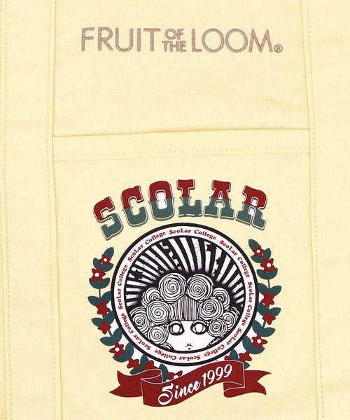 ScoLar(スカラー)の「662442:FRUIT OF THE LOOM×ScoLarコラボ トートバッグ(トートバッグ・レディース・ブラック/グレー/オフホワイト/イエロー/ネイビー/ピンク/グリーン・FREE)」の18枚目の写真