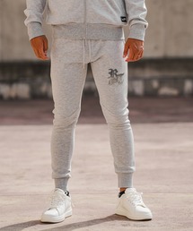 GRANCY】Rhinestone Design Layered Sweatpants / ラインストーン