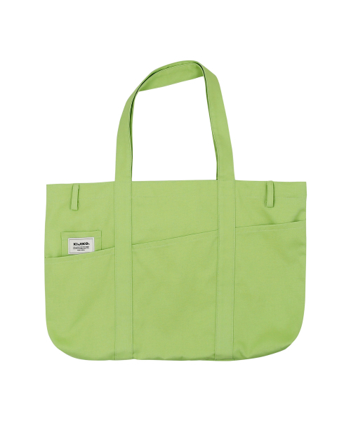 KIJIKO（キジコ）の「Ke906. Angled Pocket Utility Tote Melon green（トートバッグ・レディース・その他・FREE）」の5枚目の写真