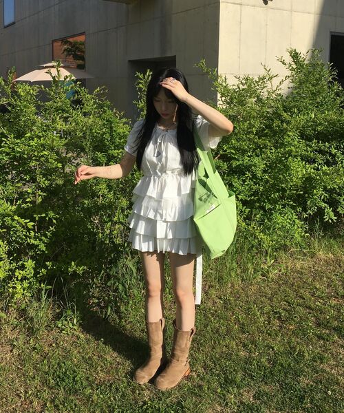 KIJIKO（キジコ）の「Ke906. Angled Pocket Utility Tote Melon green（トートバッグ・レディース・その他・FREE）」の9枚目の写真