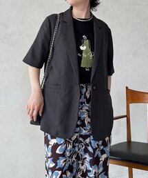 un dix cors（アンディコール）の「シングルボタン半袖ジャケット（テーラードジャケット）」