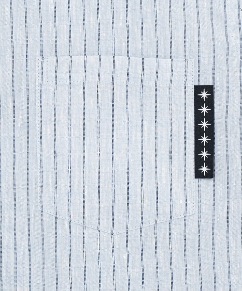 BOTT(ボット)の「BoTT / ボット STRIPED SS SHIRT(シャツ/ブラウス・メンズ・ブルー系その他/ホワイト系その他・SMALL/MEDIUM)」の6枚目の写真