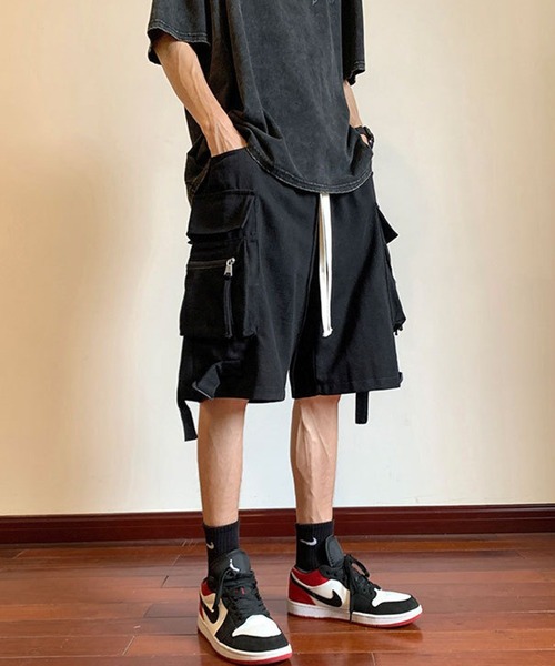 WESTBOY(ウエストボーイ)の「ストリート マルチポケット ストラップ カーゴショーツ WO26S14PT15(その他パンツ・メンズ・ブラック・XL/M/L)」の6枚目の写真