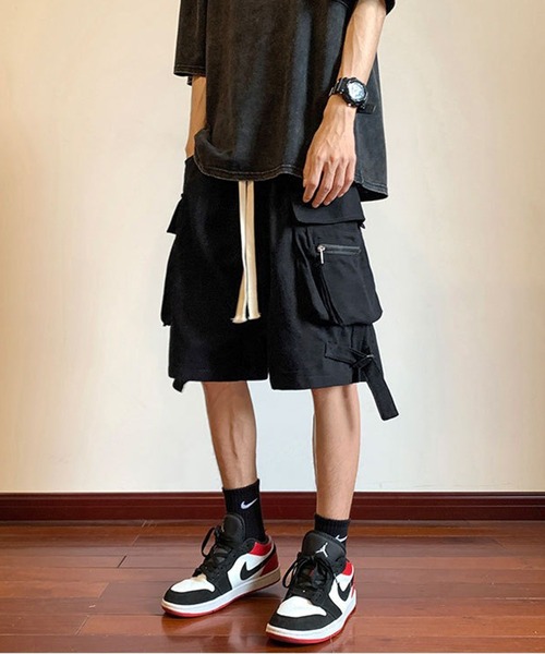 WESTBOY(ウエストボーイ)の「ストリート マルチポケット ストラップ カーゴショーツ WO26S14PT15(その他パンツ・メンズ・ブラック・XL/M/L)」の7枚目の写真