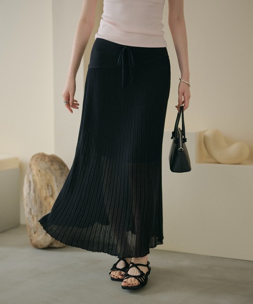 knit flare skirt /ニットフレアスカート（スカート）｜LAULEN