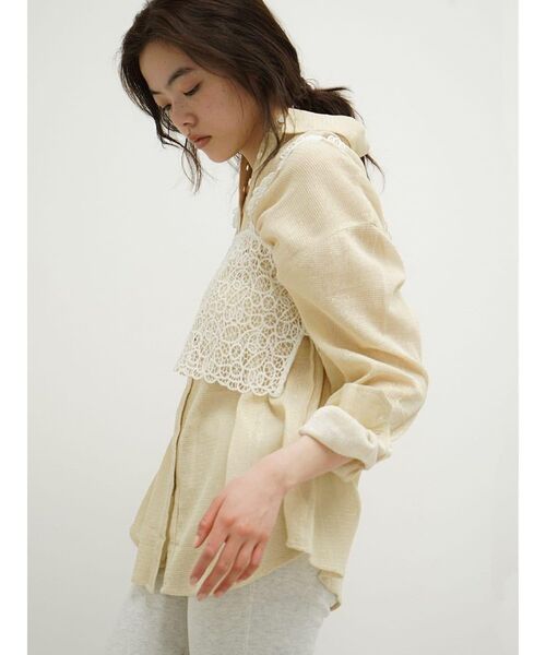 FIKA.(フィーカ)の「Crochet lace bustier(その他トップス・レディース・ホワイト/ブラック・MEDIUM)」の3枚目の写真