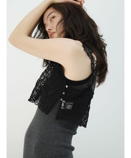 FIKA.(フィーカ)の「Crochet lace bustier(その他トップス・レディース・ホワイト/ブラック・MEDIUM)」の11枚目の写真