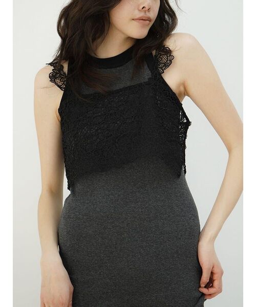 FIKA.(フィーカ)の「Crochet lace bustier(その他トップス・レディース・ホワイト/ブラック・MEDIUM)」の2枚目の写真