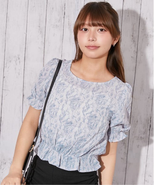 GORGE（ゴージ）の「花柄２ＷＡＹキャンディーブラウス（シャツ/ブラウス・レディース・ラベンダー/ピンク/ブルー・F）」の4枚目の写真