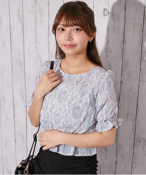 GORGE（ゴージ）の「花柄２ＷＡＹキャンディーブラウス（シャツ/ブラウス・レディース・ラベンダー/ピンク/ブルー・F）」の6枚目の写真