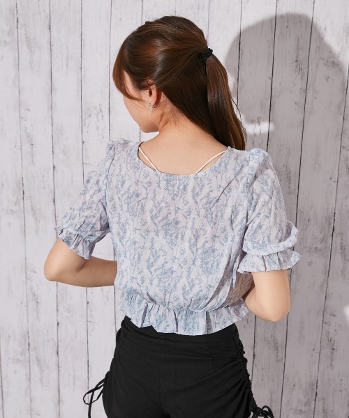 GORGE（ゴージ）の「花柄２ＷＡＹキャンディーブラウス（シャツ/ブラウス・レディース・ラベンダー/ピンク/ブルー・F）」の9枚目の写真